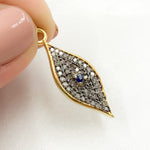 Load image into Gallery viewer, Buy Now Diamond Sterling Silver Eye Pendant with Gemstone