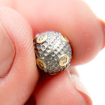 Load image into Gallery viewer, DC1107. Diamond Sterling Silver Round Bead