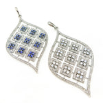 Load image into Gallery viewer, DP164. Diamond Sterling Silver Marquise Shape Pendant