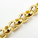 Load image into Gallery viewer, 000HVR0534000. 14K Solid Yellow Gold Round Rolo Hollow Chain Necklace