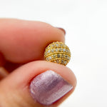 Load image into Gallery viewer, DC570. Diamond & Sterling Silver Round Bead