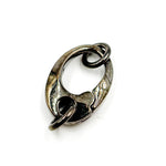 Load image into Gallery viewer, Shop Black Rhodium Sterling Silver Oval Clasp
