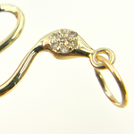 Load image into Gallery viewer, GDP157. 14K Gold Diamond Snake Charm