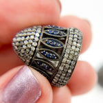 Load image into Gallery viewer, DC752. Diamond & Sterling Silver Bead Cap