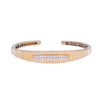 Load image into Gallery viewer, 14K Solid Gold Diamond Bangle