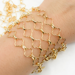 Load image into Gallery viewer, V157GP. Gold Plated 925 Sterling Silver Flower Link
