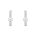 Load image into Gallery viewer, EFA54270. 14K Solid Gold Diamond Bar Studs