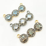 Load image into Gallery viewer, DC260. Diamond Sterling Silver Fancy Pendant with Gemstone