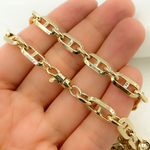 Load image into Gallery viewer, 14K Yellow Hollow Gold Diamond Cut Mariner Link Chain