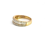 Load image into Gallery viewer, 14K Solid Gold Baguette Diamond Ring.