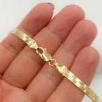 Load image into Gallery viewer, Gold Plated 4.3mm Herringbone Necklace