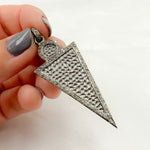 Load image into Gallery viewer, DP681. Diamond Sterling Silver Arrow Head Pendant