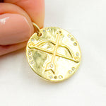 Load image into Gallery viewer, Silver Round Bow and Arrow Pendant