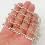 Load image into Gallery viewer, Sterling Silver Diamond Cut Paperclip Chain
