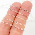 Load image into Gallery viewer, Sterling Silver Rhomb Link Chain
