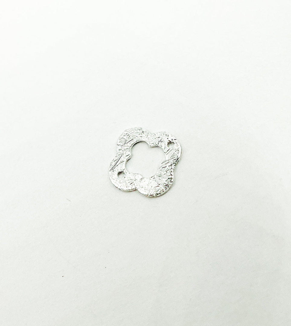 925 Sterling Silver Flower Shape 10mm