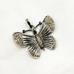 Load image into Gallery viewer, DP139. Diamond Silver Butterfly Pendant with Gemstone