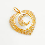 Load image into Gallery viewer, KG182. 14K Solid Gold Heart Pendant