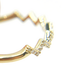 Load image into Gallery viewer, 14K Solid Gold Diamond Ring.
