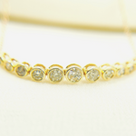 Load image into Gallery viewer, 14k Solid Gold Cable Ascending Circular Design Diamond Bracelet. BFI60576
