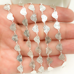 Load image into Gallery viewer, Sterling Silver Diamond Cut Hearts
