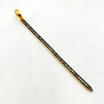 Load image into Gallery viewer, DC677. Diamond Black Rhodium Sterling Silver Black Rhodium Spike Pendant