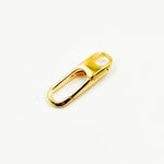 Load image into Gallery viewer, Buy Gold-Plated Shiny Sterling Silver Oval Clasp