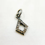 Load image into Gallery viewer, DC360. Diamond Sterling Silver Rhombus Charm