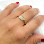 Load image into Gallery viewer, 14K Solid Gold Diamond Ring.