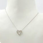 Load image into Gallery viewer, TJ0006. 14K Solid Gold Diamond Heart Shape Necklace