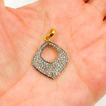 Load image into Gallery viewer, DC366. Diamond Sterling Silver Fancy Shape Pendant