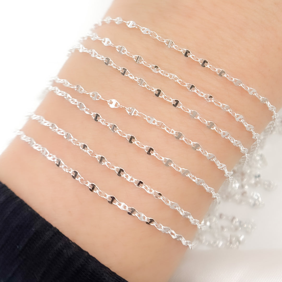 Buy Now Silver Diamond Cut Marina Chain