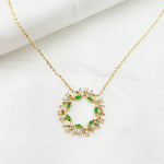 Load image into Gallery viewer, NT402348. 14K Solid Gold Diamond and Gemstone Necklace