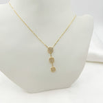 Load image into Gallery viewer, NT400245. 14k Solid Gold Diamond Triple Square Necklace