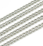 Load image into Gallery viewer, Oxidized 925 Sterling Silver Curb Chain. Y4OX
