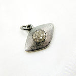 Load image into Gallery viewer, DC343. Diamond Sterling Silver Eye Pendant