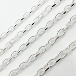 Load image into Gallery viewer, Sterling Silver Twisted & Flat Oval Link Chain