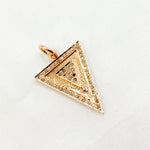 Load image into Gallery viewer, DC936. Diamond Sterling Silver Triangle Pendant