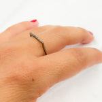 Load image into Gallery viewer, Diamond Black Rhodium Sterling Silver Ring