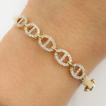 Load image into Gallery viewer, BNH68576. 14K Solid Gold Diamond Bangle
