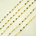 Load image into Gallery viewer, Gold Flat Marina Link Unfinished Chain