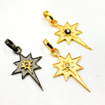 Load image into Gallery viewer, DP779. Diamond Sterling Silver Star Pendant