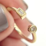 Load image into Gallery viewer, 14K Solid Gold Diamond Ring.