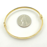 Load image into Gallery viewer, 14K Solid Gold Matte Textured Bangle. Bangle19
