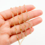 Load image into Gallery viewer, XM/2531CTT. 14k Gold Filled and Sterling Silver 1 Long and 3 Short Link Chain