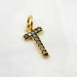 Load image into Gallery viewer, DC505. Diamond Sterling Silver Letter "T" Charm