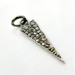 Load image into Gallery viewer, DC292. Diamond Sterling Silver Spike Pendant