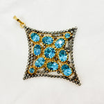 Load image into Gallery viewer, DSP014. Diamond Sterling Silver Diamond Pendant with Gemstone