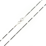 Load image into Gallery viewer, shop Cable Oxidized Black and Silver Chain with tubes