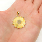 Load image into Gallery viewer, Diamond Sterling Silver Round Pendant